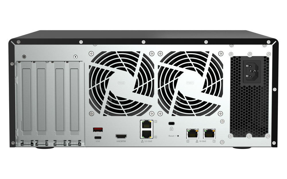 QNAP TS-H1277AFX-R7-32G NAS/storage server Tower AMD Ryzen™ 7 32 GB DDR5 0 TB QuTS hero Black