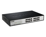 D-Link DGS-1016C network switch Unmanaged Gigabit Ethernet (10/100/1000) Black