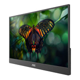 AOC 16T10 portable TV/monitor Portable monitor Black 39.6 cm (15.6") 1920 x 1080 pixels