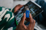 Verbatim Plectra USB-C Flash Drive Blue 128GB