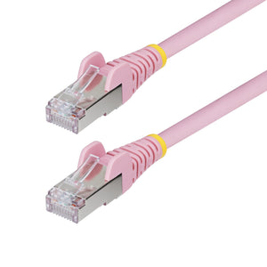 StarTech.com 10ft Pink CAT6a Ethernet Cable, Snagless RJ45, 10GbE, 100W PoE++, S/FTP, LSZH, 27AWG Pure Bare Copper Wire, 500MHz, Shielded Network Patch Cord w/Strain Reliefs, Individually Tested/ETL Verified