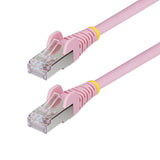 StarTech.com 5ft Pink CAT6a Ethernet Cable, Snagless RJ45, 10GbE, 100W PoE++, S/FTP, LSZH, 27AWG Pure Bare Copper Wire, 500MHz, Shielded Network Patch Cord w/Strain Reliefs, Individually Tested/ETL Verified