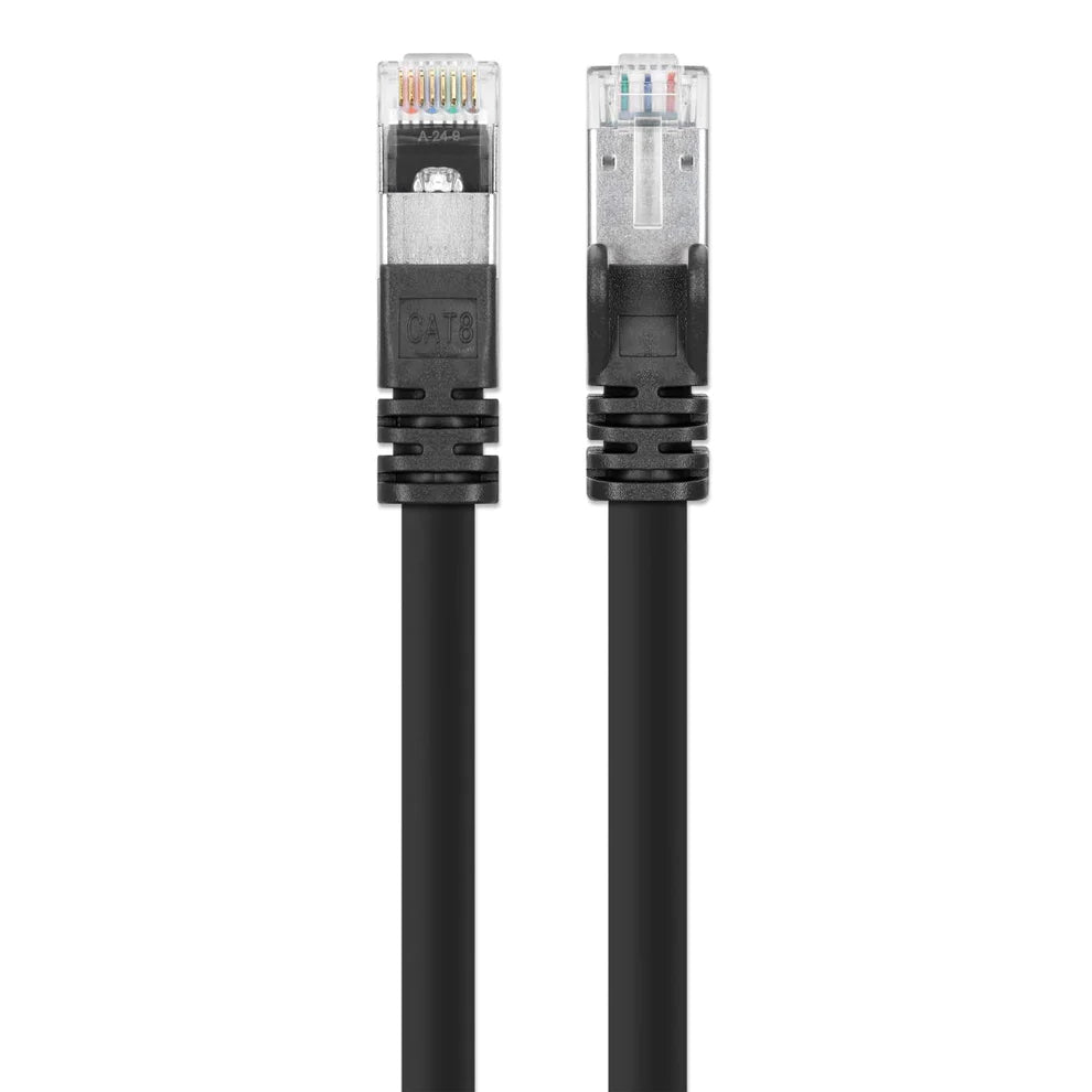 Intellinet IEC-C8AS-BK-1 networking cable Black 0.25 m Cat8.1 S/FTP (S-STP)