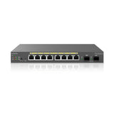 EnGenius Switch 8-port GbE PoE.af/at(+) 55W, 2xSFP Desktop wall-mountable