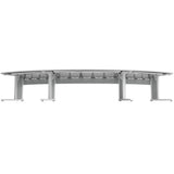 Middle Atlantic ForumTM Arc Table for up to 7 People, 30" Seated Height, Light Colorway