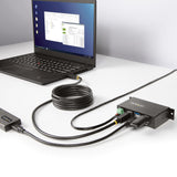 StarTech.com 4-Port Managed USB Hub with 4x USB-A, Heavy Duty with Metal Industrial Housing, ESD & Surge Protection, Wall/Desk/Din-Rail Mountable, USB 3.0/3.1/3.2 Gen 1 5Gbps - TAA
