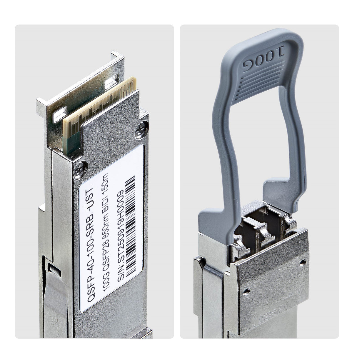 StarTech.com MSA Uncoded QSFP Module, 40/100Gbps Multi Mode Fiber (MMF), 100m [328ft], LC Transceiver, 850nmTX/900nmRX