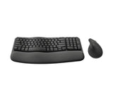 Logitech Wave Keys and Lift Combo keyboard Mouse included Universal Bluetooth QWERTY US English Graphite