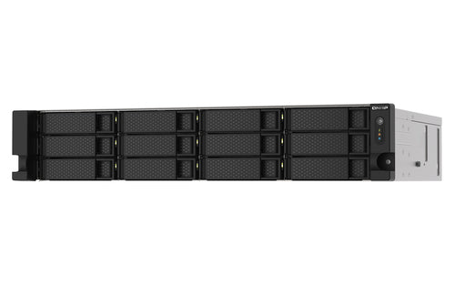 QNAP TS-1253DU-RP NAS Rack (2U) Intel® Celeron® J4125 4 GB DDR4 0 TB QNAP Turbo System Aluminium, Black