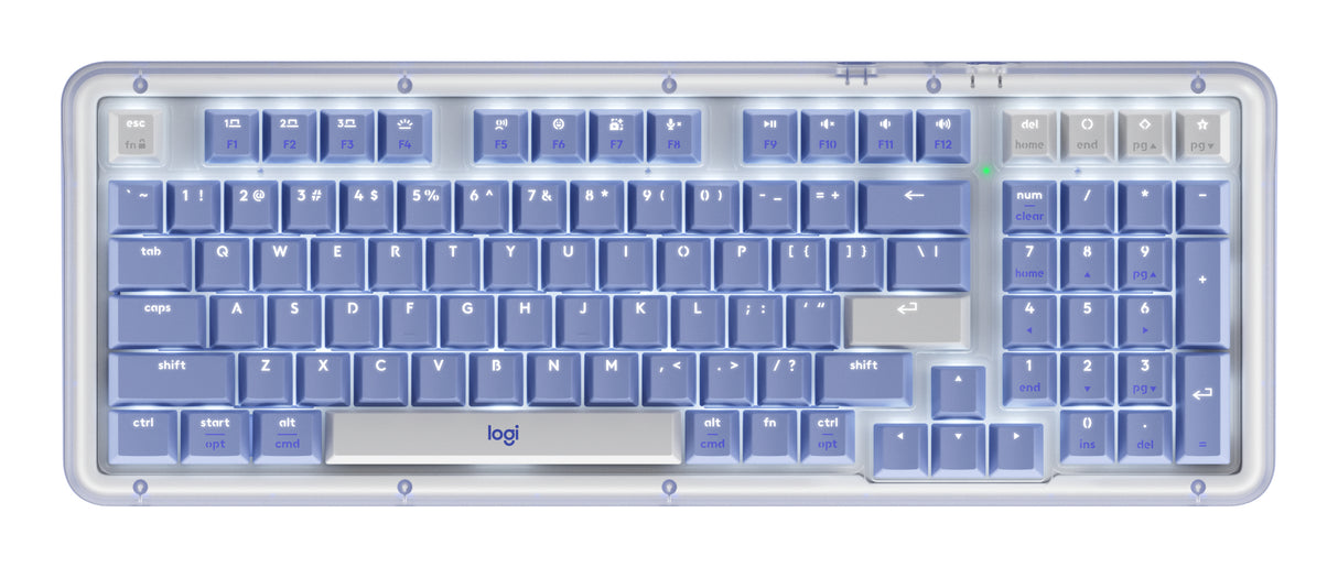 Logitech Alto Keys K98M keyboard Universal RF Wireless + Bluetooth QWERTY US English Lilac