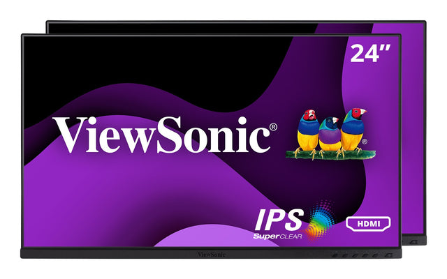 Viewsonic VG Series VG2448A-2_H2 computer monitor 61 cm (24") 1920 x 1080 pixels Full HD LED Black
