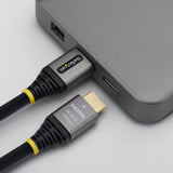 StarTech.com 25ft (7.6m) Premium Certified High Speed HDMI Cable, 4K 60Hz/1440p 144Hz, HDMI 2.0 Cable with HDR10/ARC, 18Gbps, 4K HDMI Cord for Monitor/TV/Display, High-Flex TPE Jacket