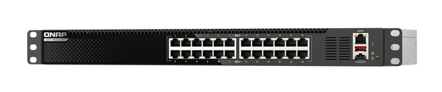 QNAP QSW-M3224-24T network switch Managed L3 10G Ethernet (100/1000/10000) 1U Black, Silver