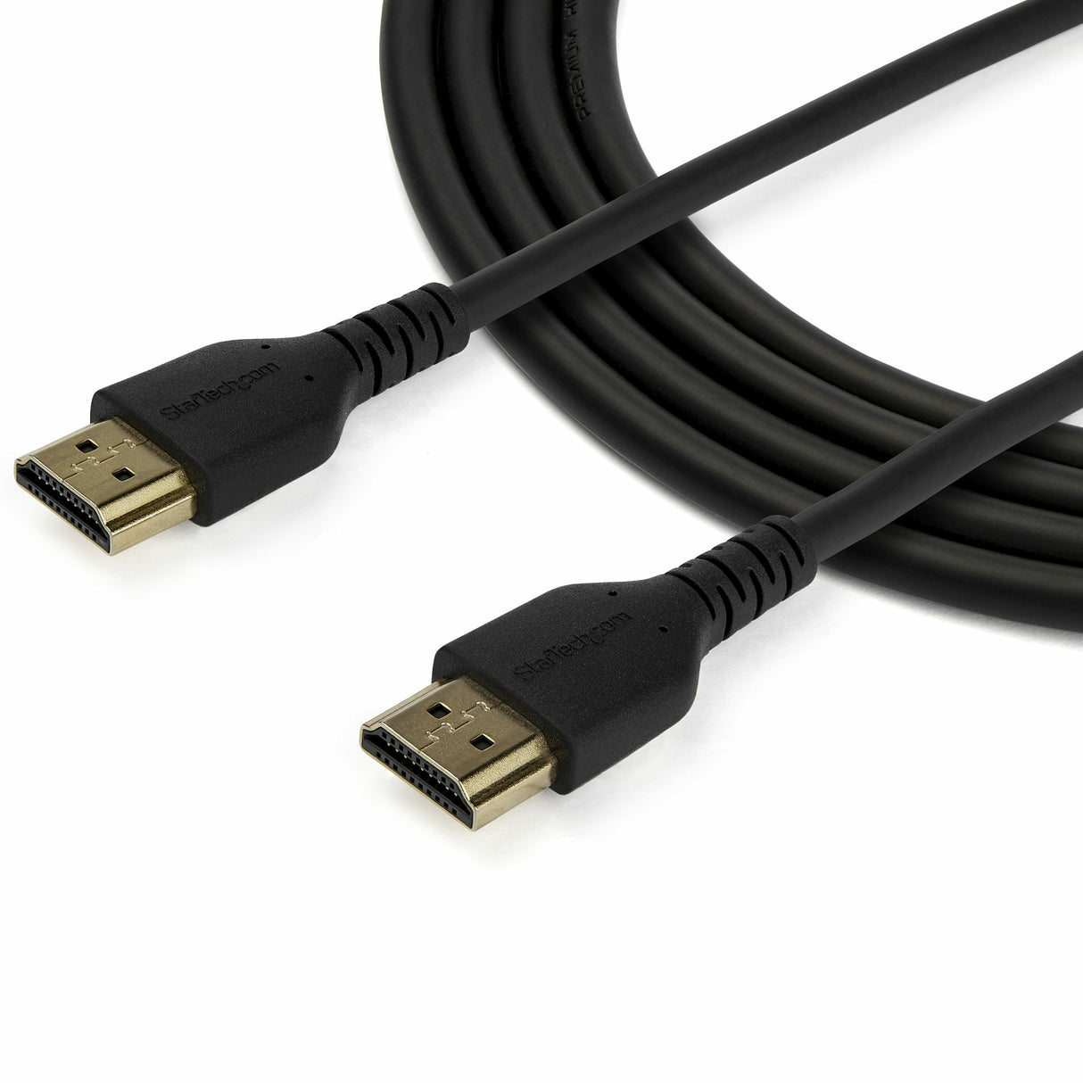 StarTech.com 5ft (1.5m) Slim HDMI Cable, Flexible Premium Certified HDMI 2.0 Cord with Ethernet, UHD 4K 60Hz HDR10, Durable Aramid Fiber Design with TPE Jacket