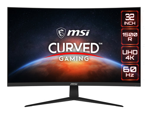 MSI Optix G321CU computer monitor 80 cm (31.5") 3840 x 2160 pixels 4K Ultra HD Black