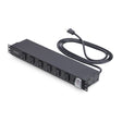 StarTech.com 12-Outlet Rackmount PDU, 1U Server Power Strip with Wide-Spaced Right-Angle Ports, Mounted Power Distribution Unit for 19-Inch Racks and Cabinets