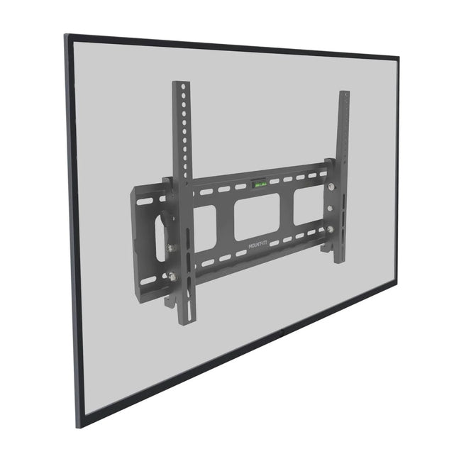 Mount-It! TV Mount Heavy Duty Super Strength Up to 80 In up to 175 lbs Tilt Integrated Level High Strength Steel Openings for Cable Management - Black