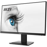 MSI Pro MP243X 23.8 Inch Monitor, Full HD (1920 x 1080), 100Hz, IPS, 4ms, HDMI, DisplayPort, Built-in Speakers, Anti-Glare, Anti-Flicker, Less Blue light, TÜV Certified, VESA, Kensington, Black