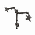 Klipxtreme Dual Monitor Mount Desk Clamp Up to 32in Full Motion Tilt Swivel & Rotation Vesa - Black