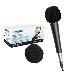 HamiltonBuhl Sanitary Mic Covers HygenX 100 Black No Returns PPE