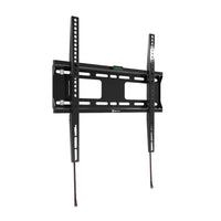 Klipxtreme TV Mount Fixed 32 - 70In Flat or Curved TV Max 110lbs Built in Leveler Spring Locking Mechanism - Black