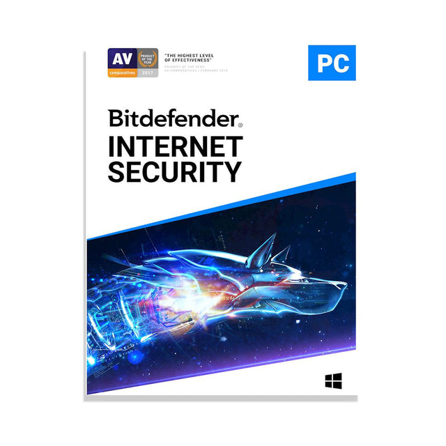 Bitdefender Internet Security 3-Device 1-Year ESD (DOWNLOAD CODE) with VPN 200MB/Day PC