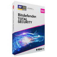 Bitdefender Total Security 5-Device 1-Year ESD (DOWNLOAD CODE) with VPN 200MB/Day PC/Mac/Android/iOS