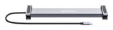 Manhattan USB-C Dock/Hub with Card Reader and MST, Ports (x7): Ethernet, HDMI (x2 4k@60Hz), USB-A (x3) and USB-C, with Power Delivery (PD) 100W- requires external USB-C charger (not included). USB powered (no external power supply required) when PD...
