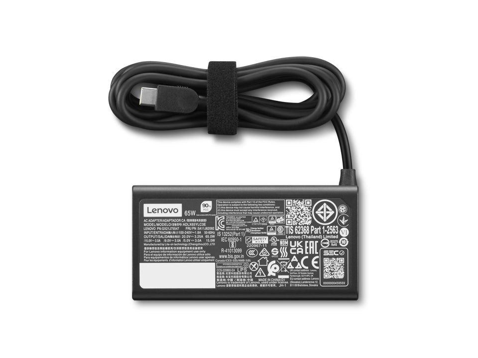 Lenovo 4X21S91183 power adapter/inverter Indoor 65 W Black