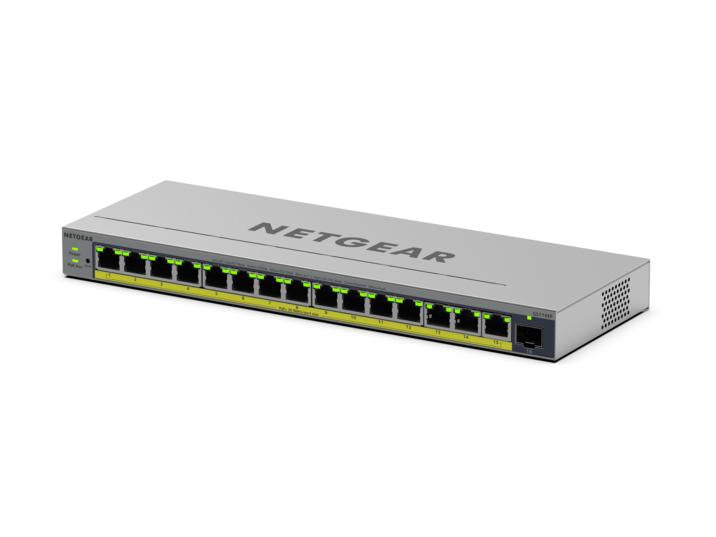 NETGEAR GS116EP Managed L2/L3 Gigabit Ethernet (10/100/1000) Power over Ethernet (PoE) Grey