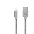 Fuse Charge & Sync USB-C to USB-A Metal 3ft - Silver