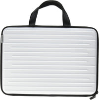Trident Laptop Case 13in Hard Shell Exterior White with Black Trim-fits most 13 -14 inch Chromebooks and laptops up to 13.6” in length.