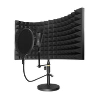 HamiltonBuhl On-Air Podcast Kit Contains Podcast Microphone Sound Isolation Shield Pop Filter and Stand Kit