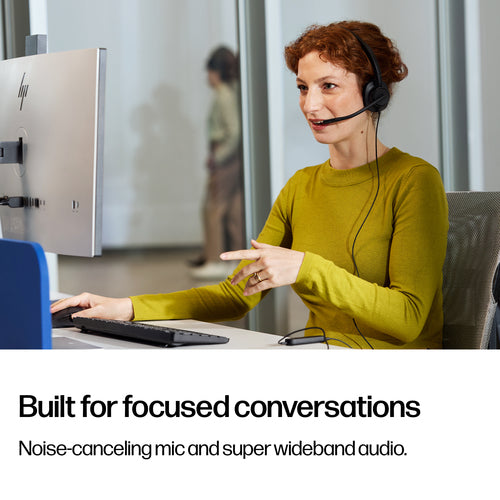 HP Poly Mission 415 Monaural USB Wired Headset TAA