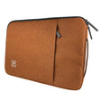 Klipxtreme Sleeve 15.6in SquarePro with Carry Handle & Exterior Storage Pocket Heavy Duty Zipper Extra Durable Fabric - Brown