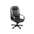 Xtech Office Chair Toulouse Executive Lumbar Cushioned Support - Tilt 14° Armrests Adjustable Height - Wheels - Black