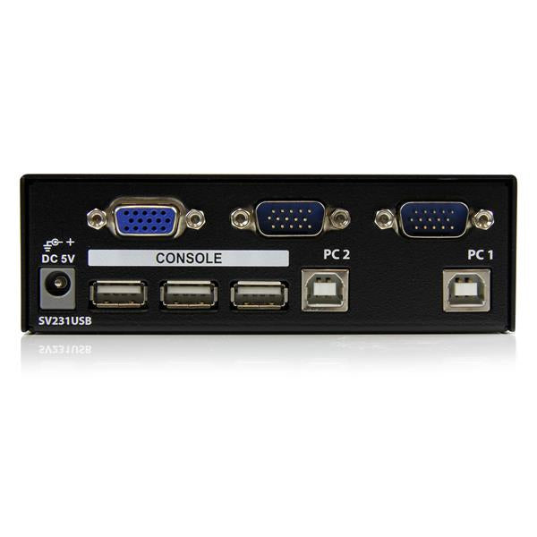 StarTech.com 2 Port Professional USB KVM Switch Kit with Cables - TAA