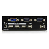 StarTech.com 2 Port Professional USB KVM Switch Kit with Cables - TAA