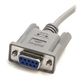 StarTech.com 10 ft DB9 RS232 Serial Null Modem Cable F/F