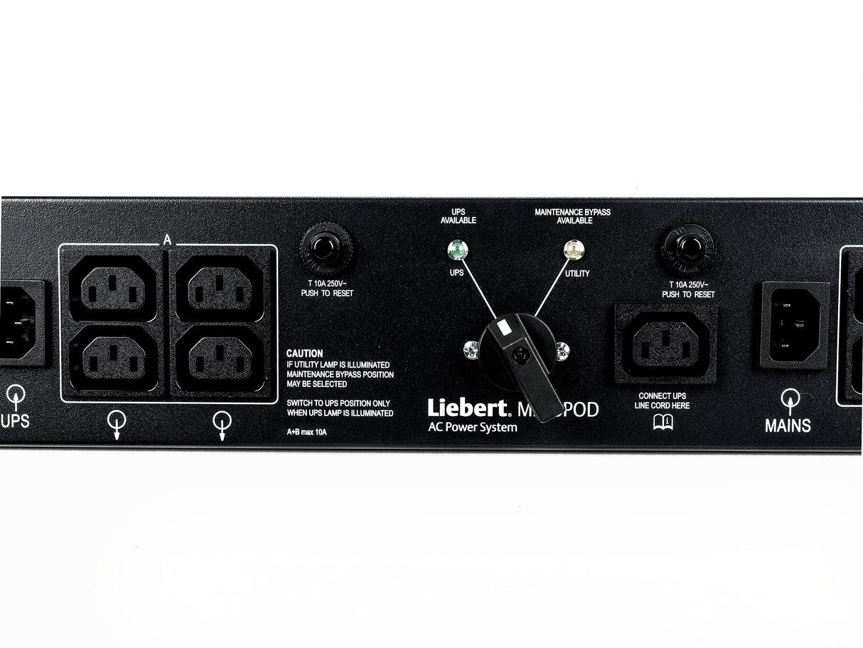 Vertiv Liebert MP2-210K power distribution unit (PDU) 4 AC outlet(s) 2U Black