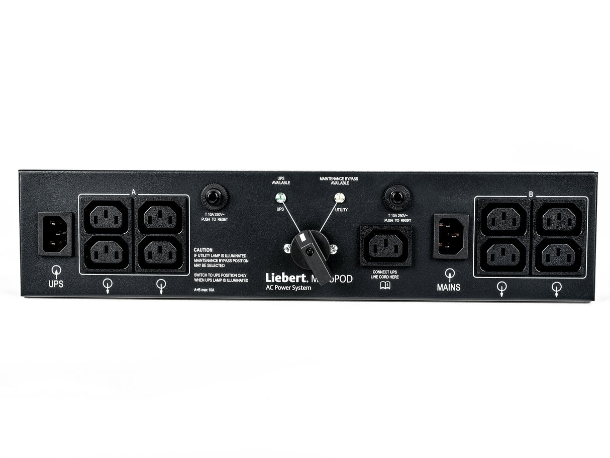 Vertiv Liebert MP2-210K power distribution unit (PDU) 4 AC outlet(s) 2U Black
