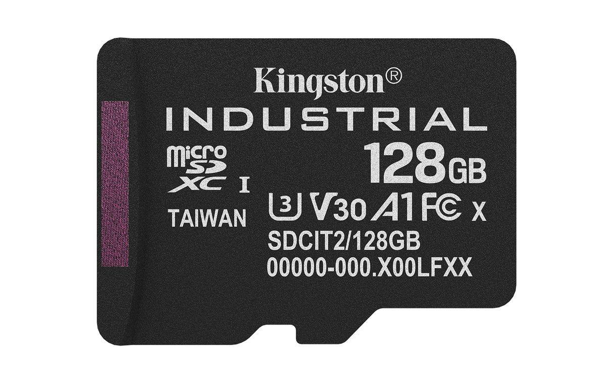 Kingston Technology 128GB microSDXC Industrial C10 A1 pSLC Card + SD Adapter