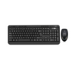 Adesso Keyboard & Mouse Combo Wireless Antimicrobial Multimedia 1200DPI PC/Mac - English -Black