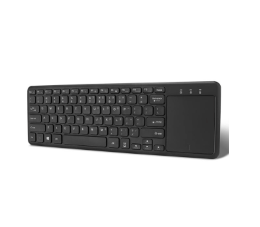 Adesso Keyboard Wireless Mini with Built-in Multi-Gesture Touchpad Ultra Slim PC/Mac - Black