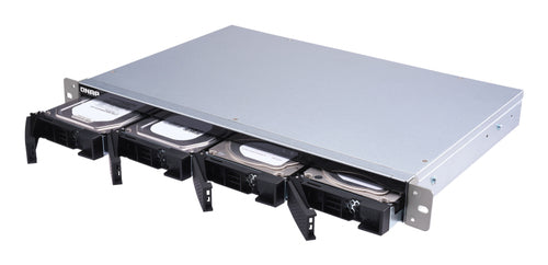 QNAP TL-R400S storage drive enclosure HDD/SSD enclosure Black, Grey 2.5/3.5"