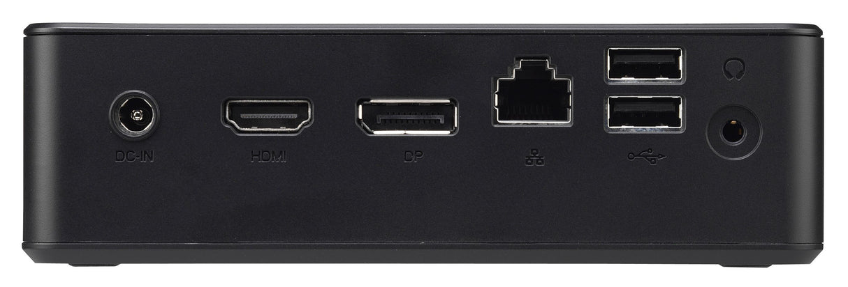 Shuttle Nano PC NC10U , Intel Celeron 4205U, 1x HDMI, 1x DP, 1x 2.5" bay, 1x M.2, 1x LAN, 1x COM, Wifi, 24/7 permanent operation, incl. VESA & Stand