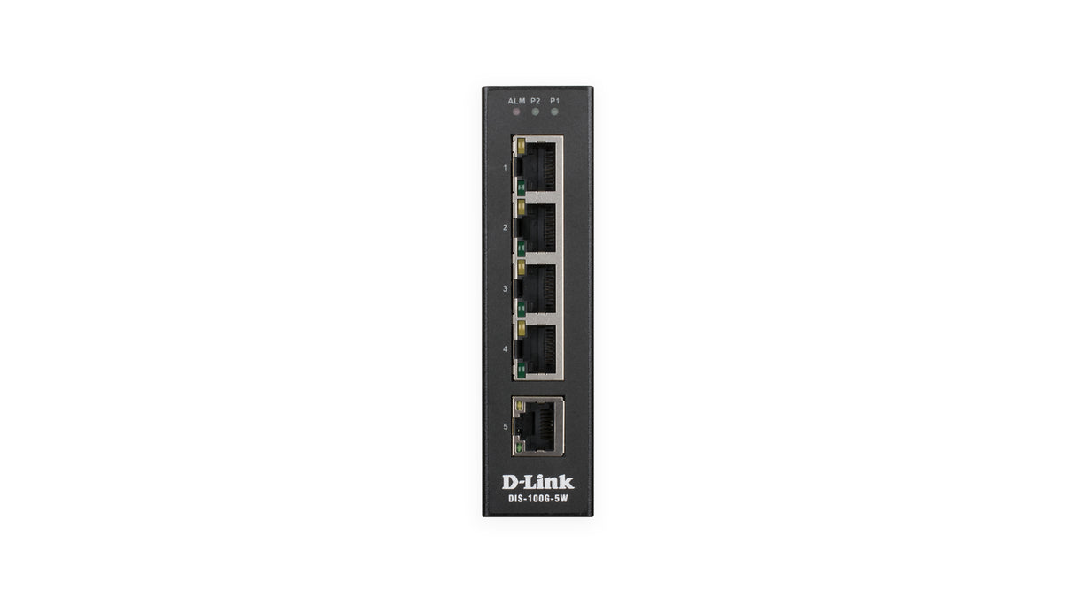 D-Link 5-Port Unmanaged Industrial Switch with 5 x 10/100/1000BaseT(X)