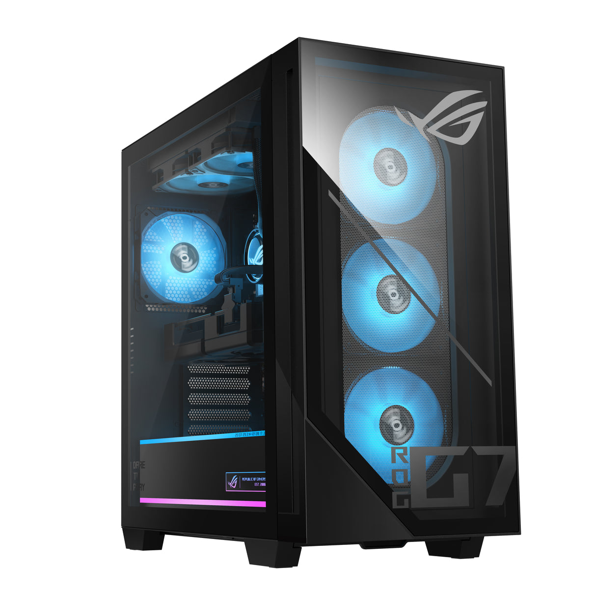 ASUS ROG G700 GM700TZ-DBR7506TI-CB AMD Ryzen™ 7 8700F 32 GB DDR5-SDRAM 2 TB SSD NVIDIA GeForce RTX 5060 Ti Windows 11 Home Tower PC Black