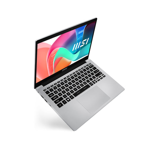 MSI Modern 14 F1MG-011US Intel Core 7 150U Laptop 35.6 cm (14") Full HD 16 GB DDR4-SDRAM 1 TB SSD Wi-Fi 6E (802.11ax) Windows 11 Pro Silver
