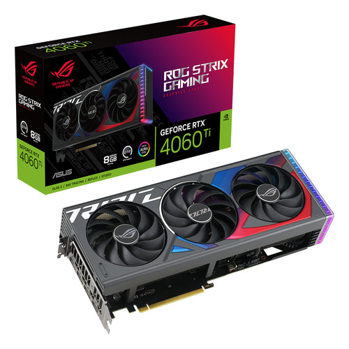 ASUS ROG -STRIX-RTX4060TI-8G-GAMING graphics card NVIDIA GeForce RTX 4060 Ti 8 GB GDDR6